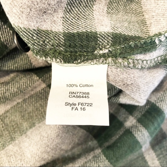 Madewell 1/4 Zip Plaid Flannel Popover Shirt - S - Picture 6 of 10